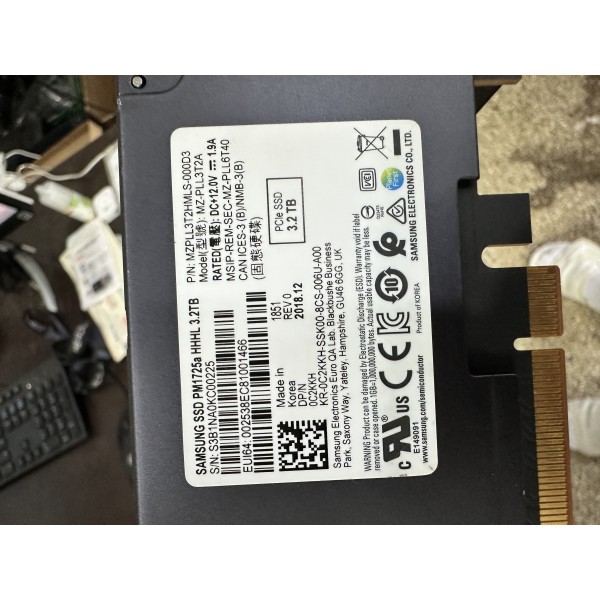 SAMSUNG SSD PM1725a HHHL 3.2TB